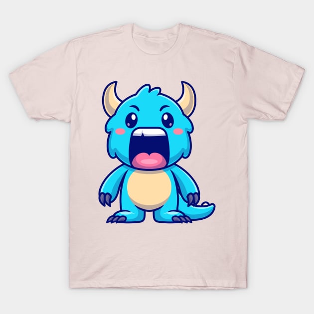 Cute Monster Kid Cartoon T-Shirt by Catalyst Labs